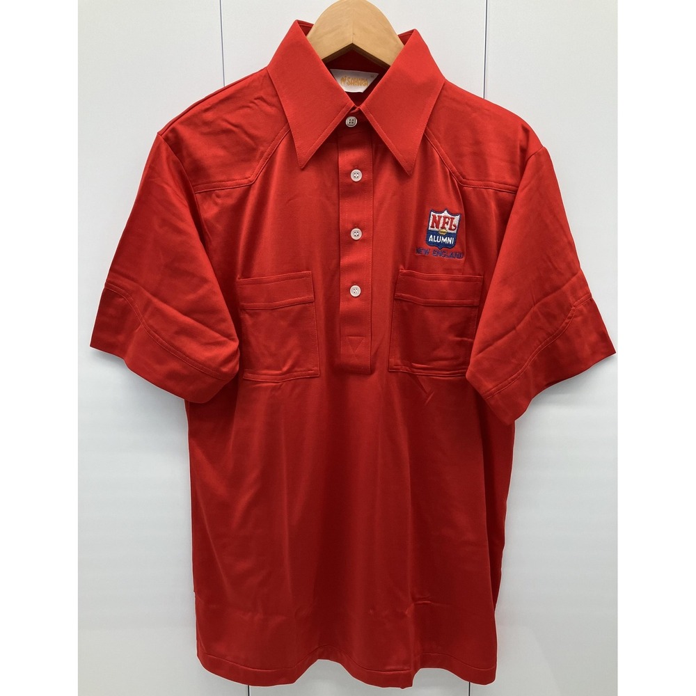 Vintage New England Patriots Polo Shirt Mens Medium NFL Football Alumni Sahara
